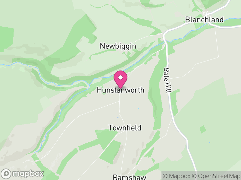 Map of Hunstanworth, County Durham