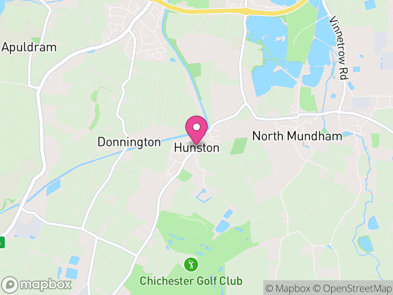 Map of Hunston, Chichester
