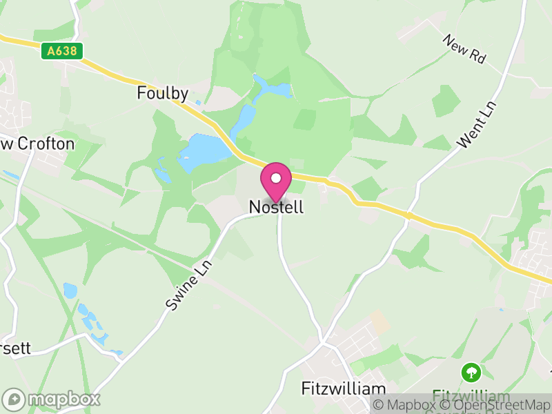 Map of Huntwick with Foulby and Nostell, Wakefield