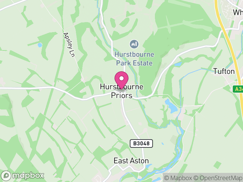 Map of Hurstbourne Priors, Basingstoke and Deane