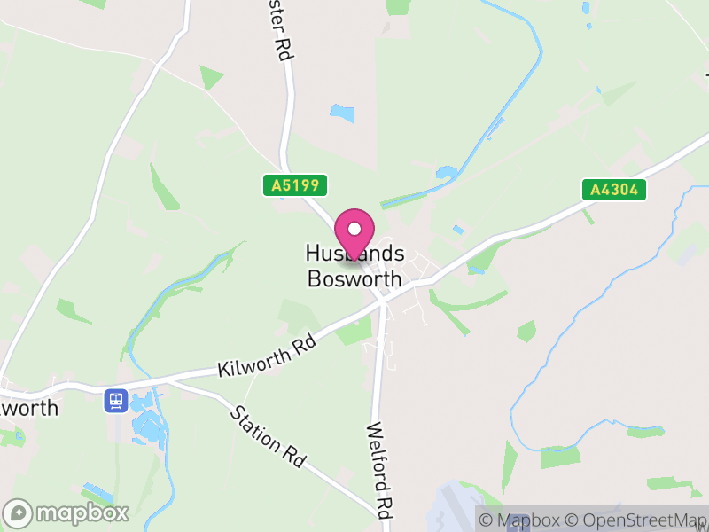 Map of Husbands Bosworth, Harborough