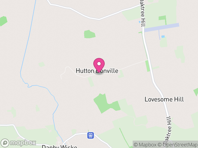 Map of Hutton Bonville, North Yorkshire