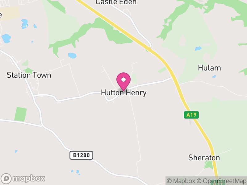 Map of Hutton Henry, County Durham