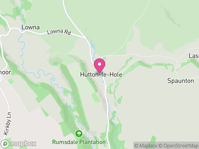 Map of Hutton-le-Hole, North Yorkshire