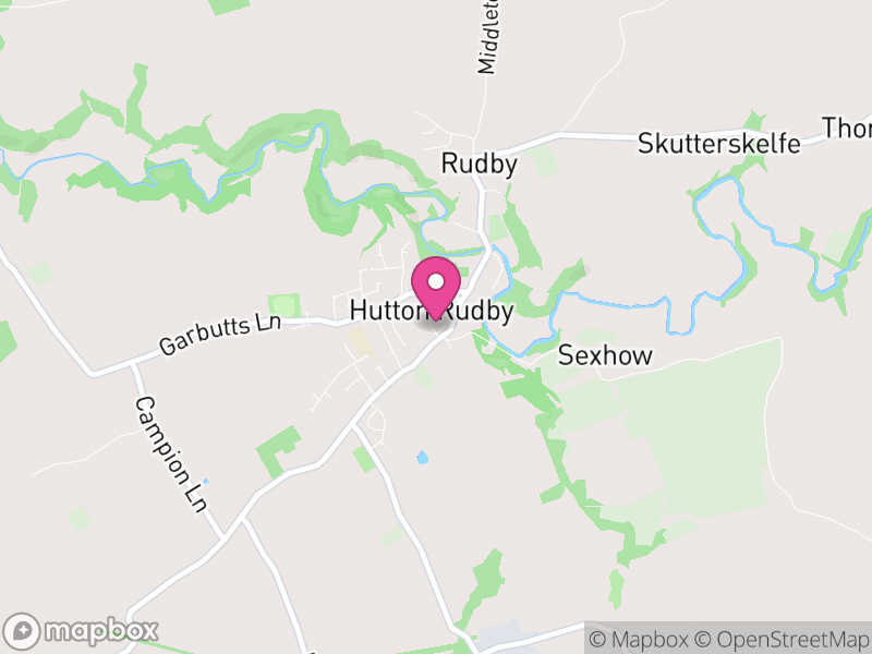 Map of Hutton Rudby, North Yorkshire
