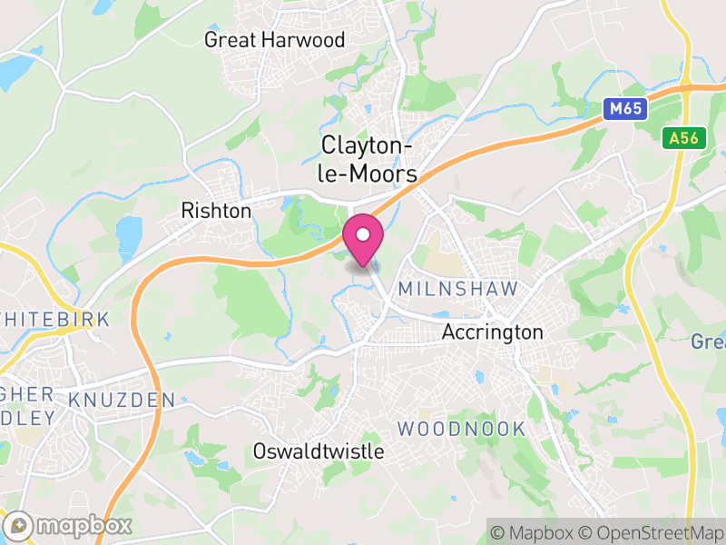 Map of Hyndburn, Lancashire