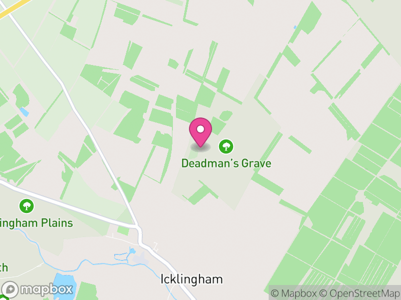 Map of Icklingham, West Suffolk