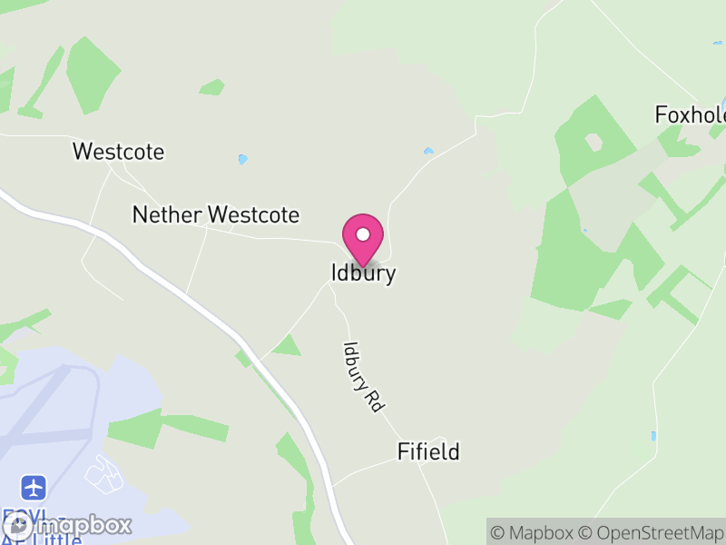Map of Idbury, West Oxfordshire