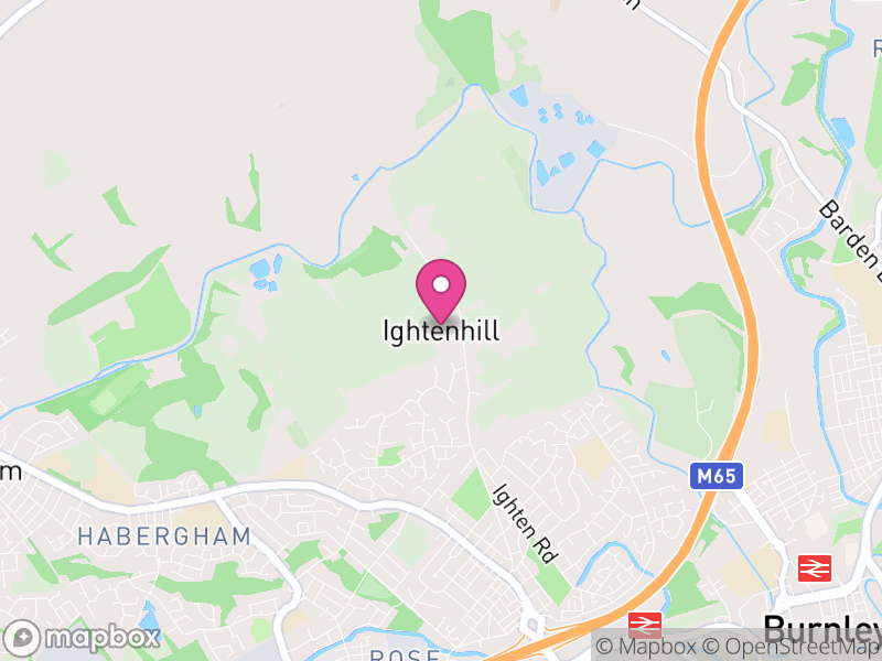 Map of Ightenhill, Burnley