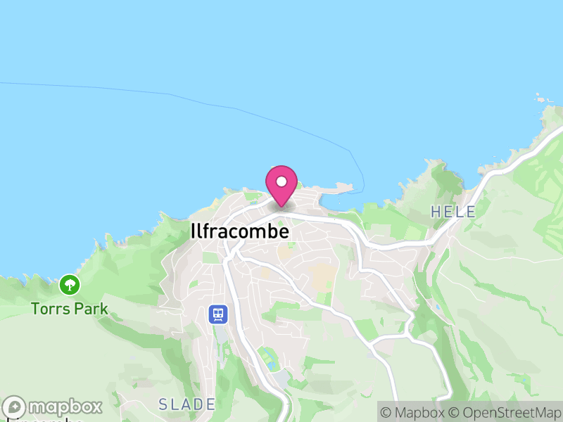 Map of Ilfracombe, North Devon