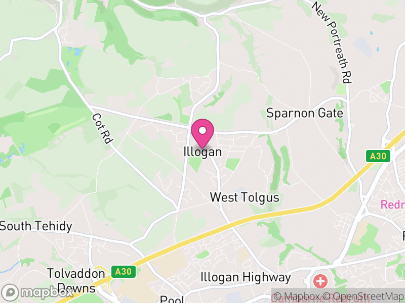 Map of Illogan, Cornwall