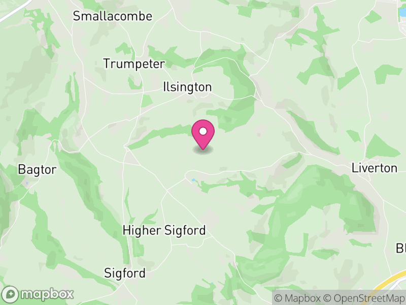 Map of Ilsington, Teignbridge