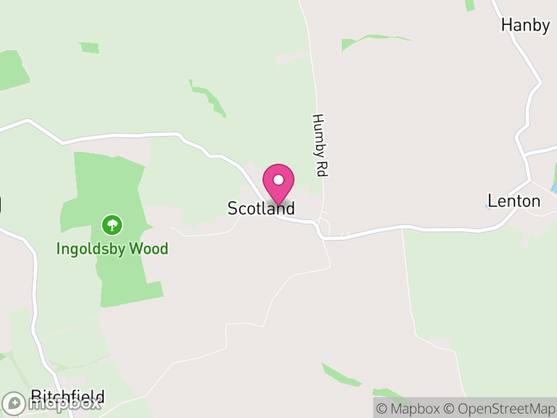 Map of Ingoldsby, South Kesteven