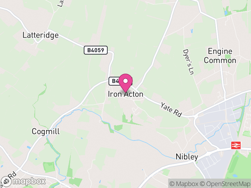 Map of Iron Acton, South Gloucestershire