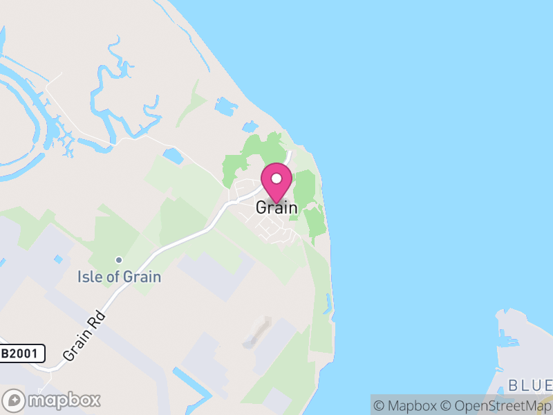 Map of Isle of Grain, Medway