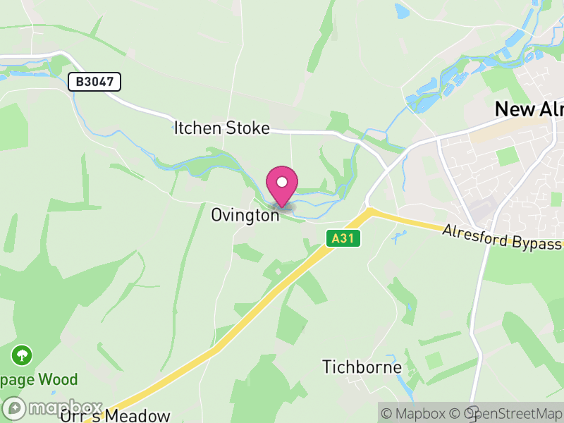 Map of Itchen Stoke and Ovington, Winchester
