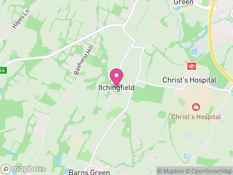 Map of Itchingfield, Horsham