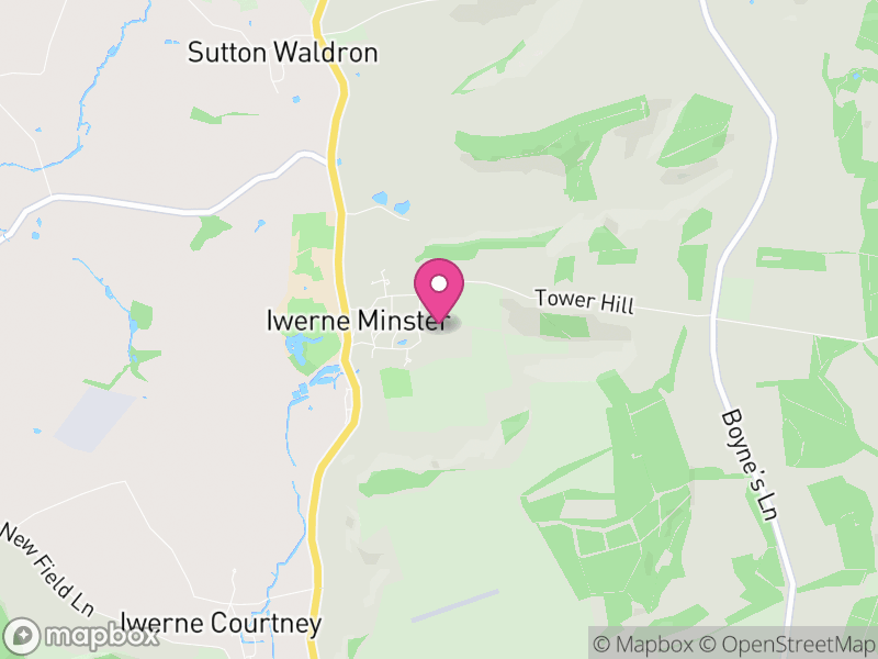 Map of Iwerne Minster, Dorset