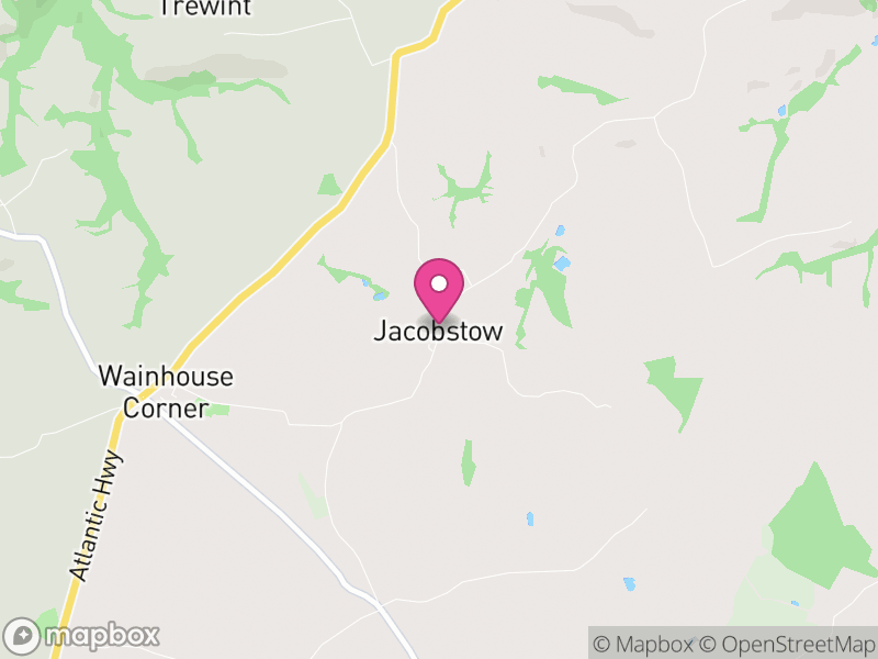 Map of Jacobstow, Cornwall