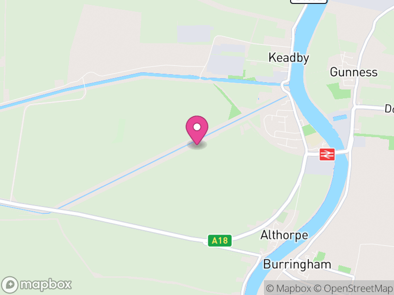 Map of Keadby with Althorpe, North Lincolnshire