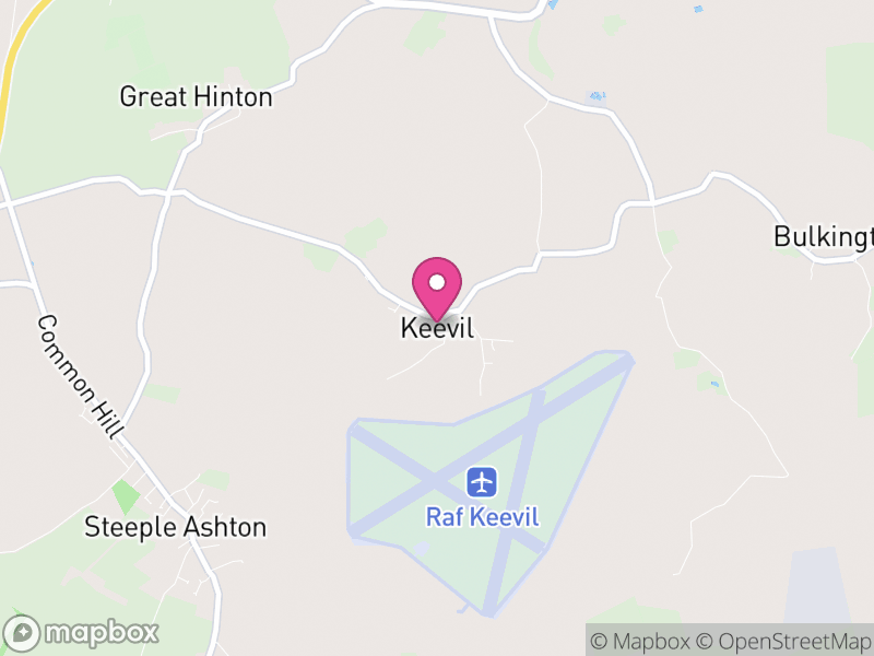 Map of Keevil, Wiltshire