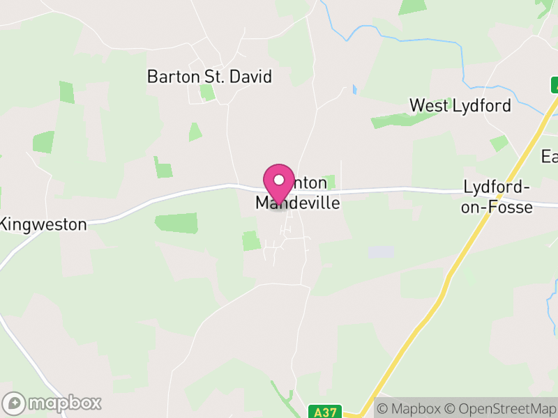 Map of Keinton Mandeville, Somerset