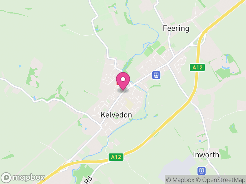 Map of Kelvedon, Braintree