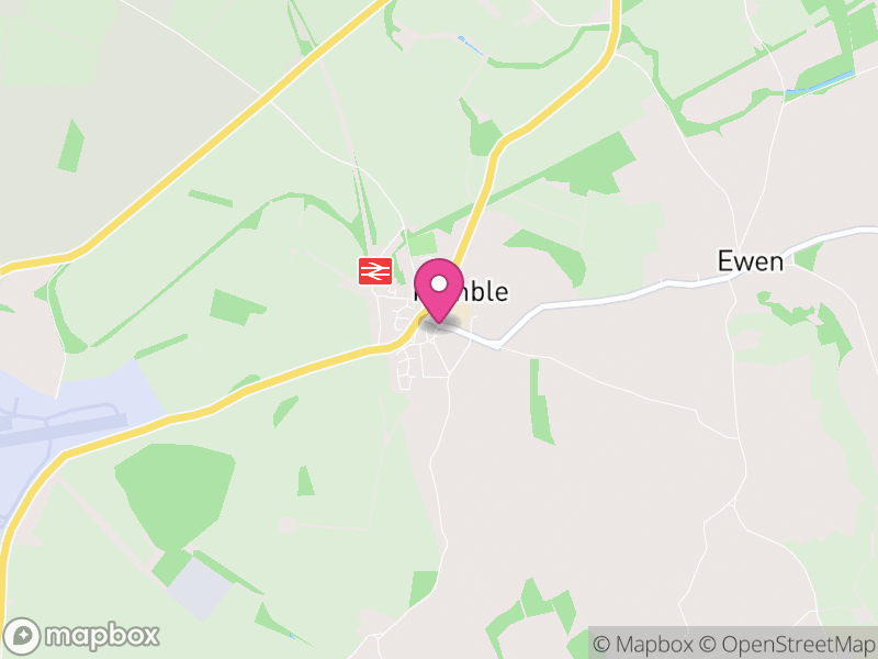 Map of Kemble, Cotswold