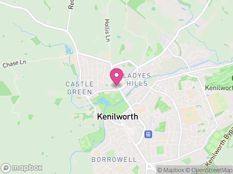 Map of Kenilworth, Warwick