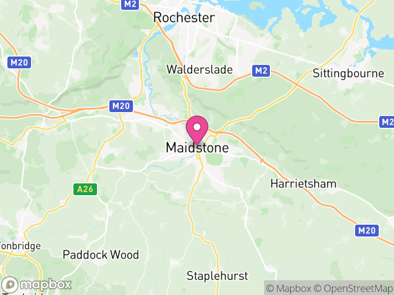 Map of Kent, England