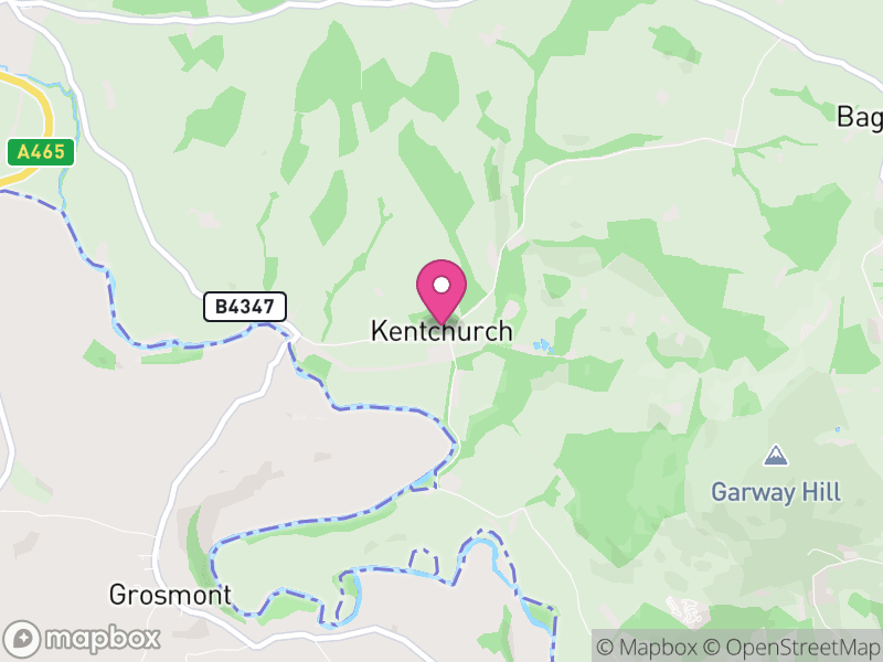 Map of Kentchurch, Herefordshire