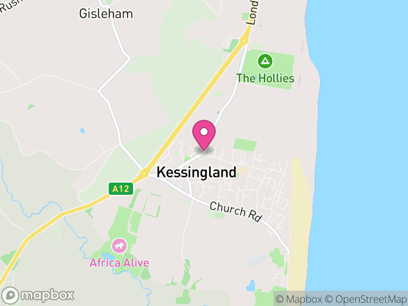 Map of Kessingland, East Suffolk