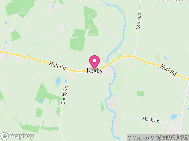 Map of Kexby, York