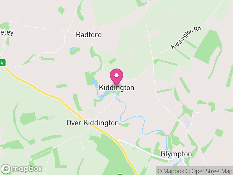 Map of Kiddington with Asterleigh, West Oxfordshire