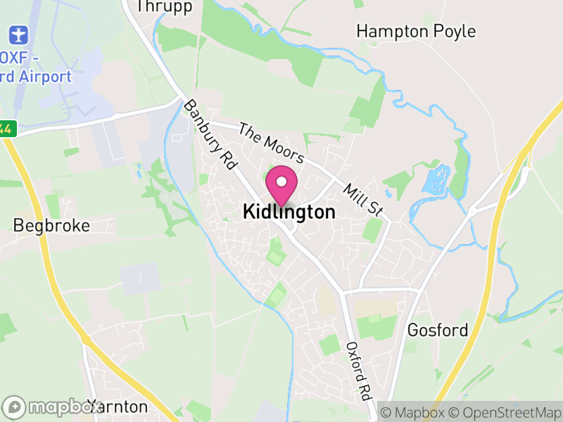 Map of Kidlington, Cherwell