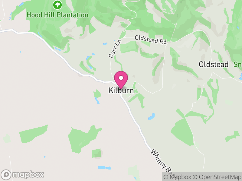 Map of Kilburn High and Low, North Yorkshire