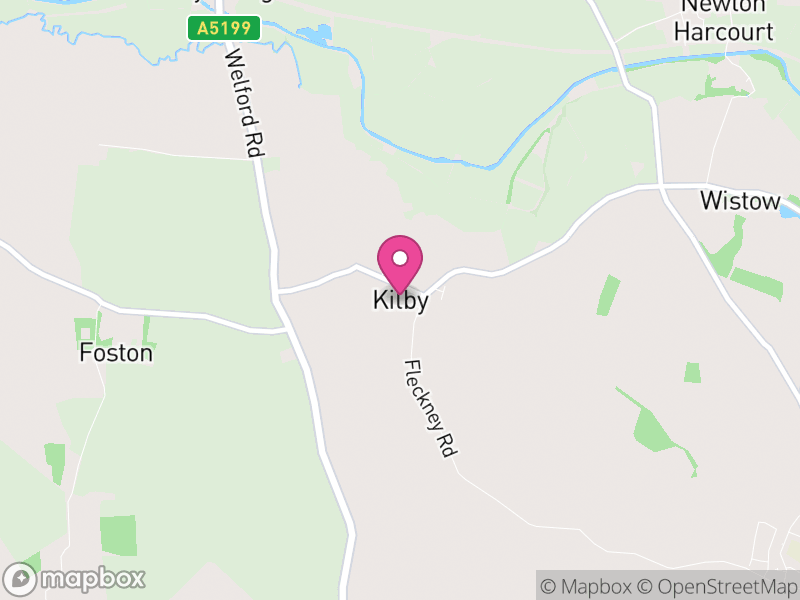 Map of Kilby, Blaby