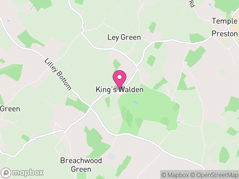 Map of King's Walden, North Hertfordshire