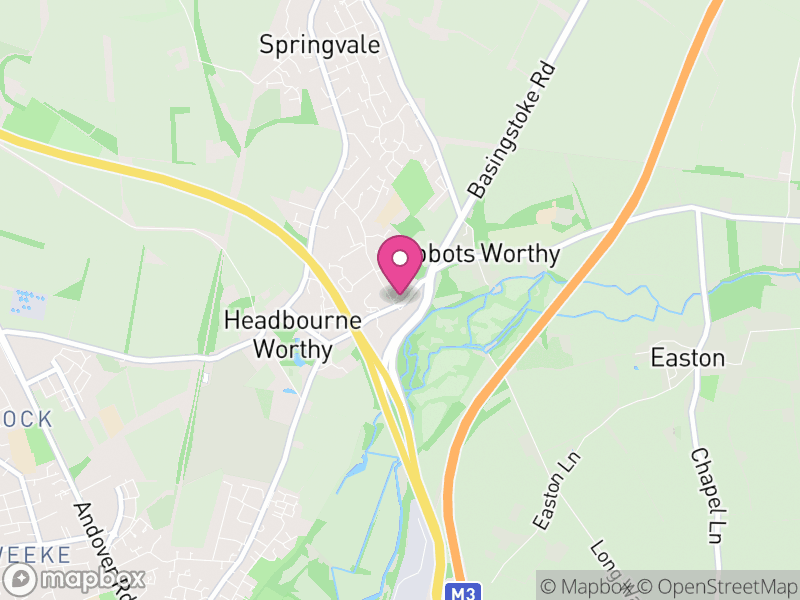 Map of Kings Worthy, Winchester