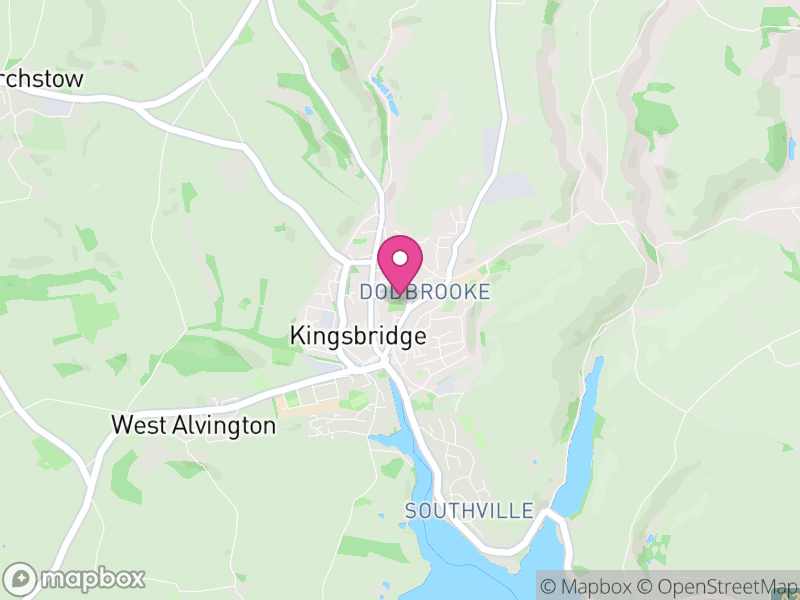 Map of Kingsbridge, South Hams