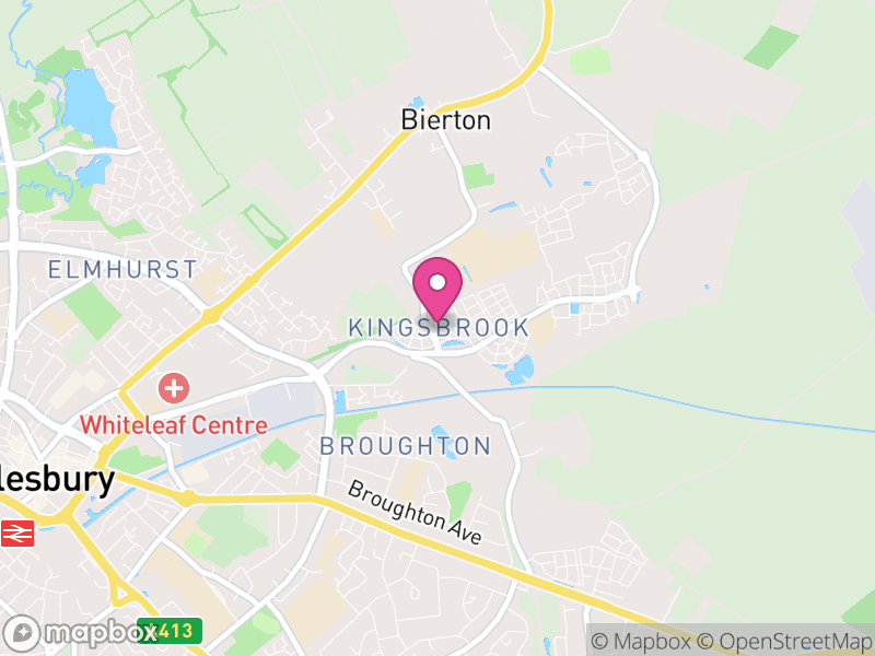 Map of Kingsbrook, Buckinghamshire