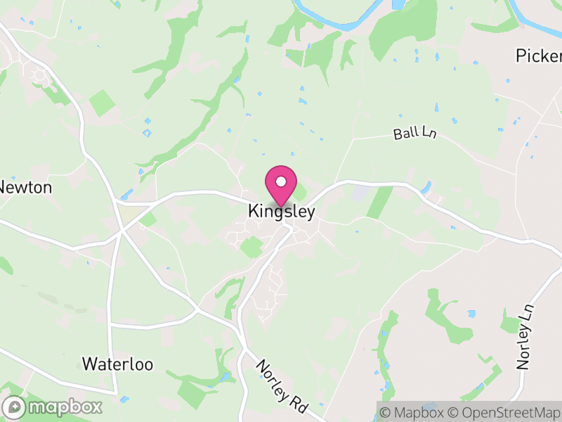 Map of Kingsley, Cheshire West and Chester