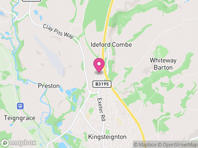 Map of Kingsteignton, Teignbridge