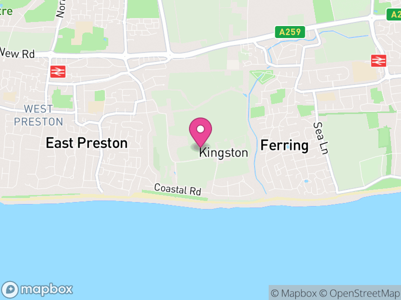 Map of Kingston, Arun