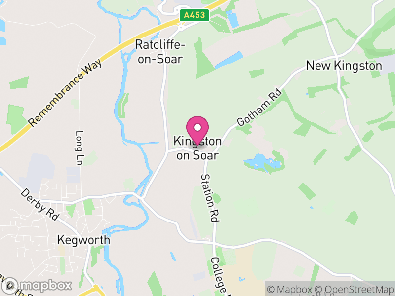 Map of Kingston on Soar, Rushcliffe