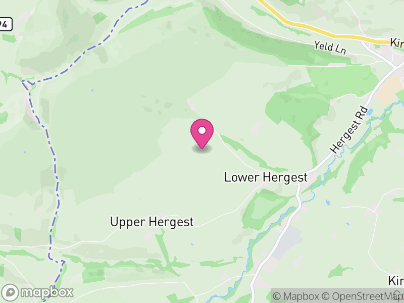 Map of Kington Rural, Herefordshire