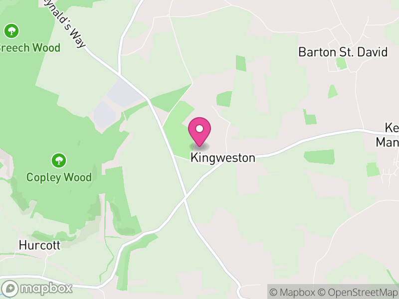 Map of Kingweston, Somerset