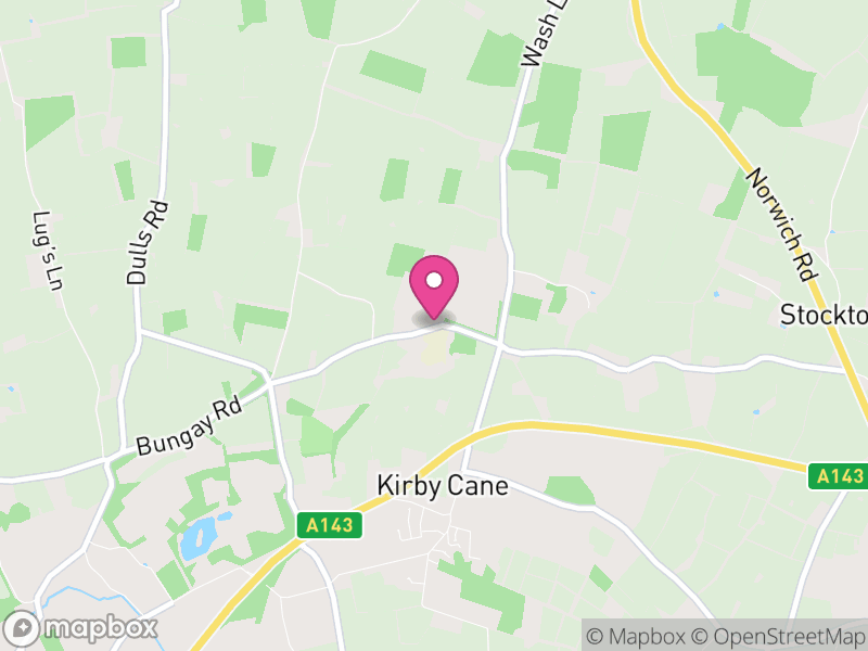 Map of Kirby Cane, South Norfolk