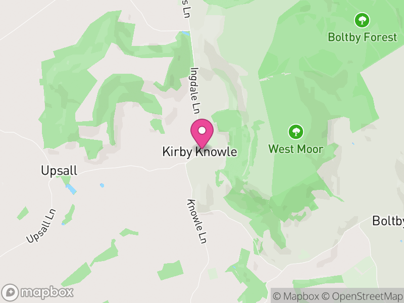 Map of Kirby Knowle, North Yorkshire
