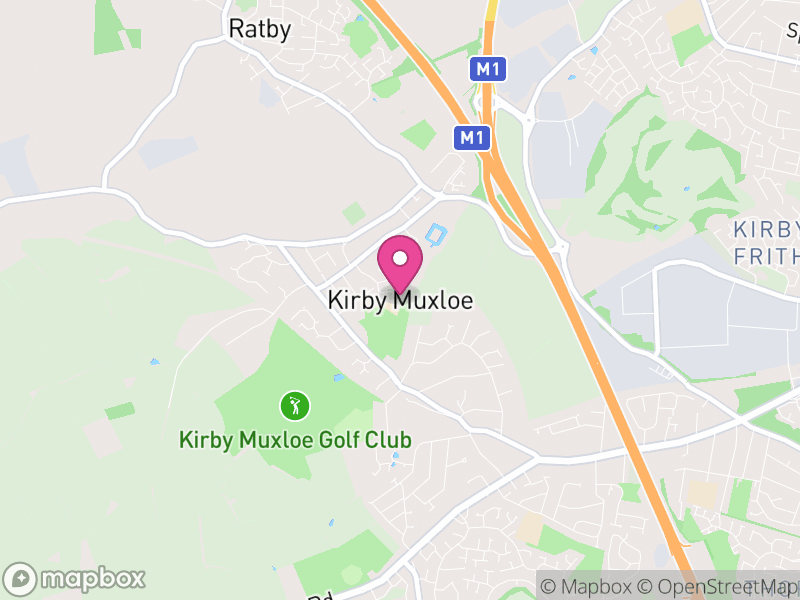 Map of Kirby Muxloe, Blaby